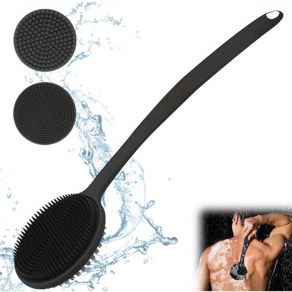 Exfoliating Scrub Mens - Silikon-Rückenschrubberbürste für die Dusche, Körper mit