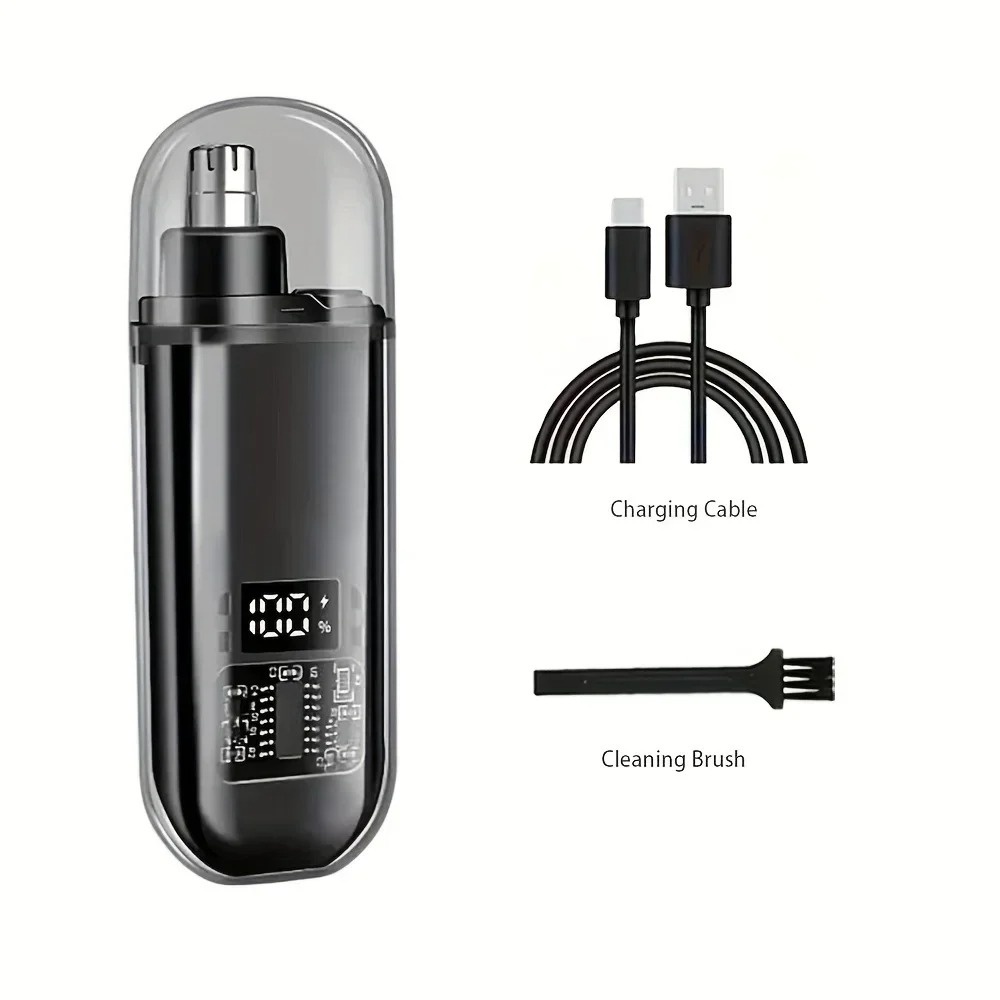Men'S Grooming Nose Hair Trimmer - Elektrischer Mini-Nasen- und Ohrenhaarschneider, kompakt, tragbar,