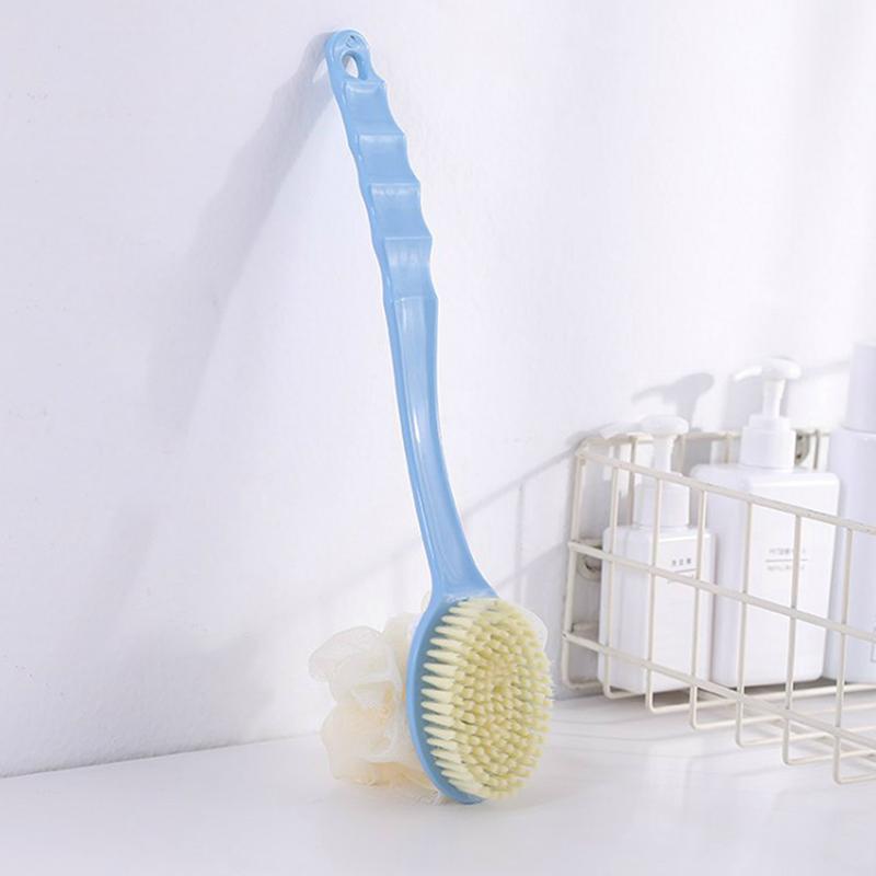 Exfoliating Scrub Mens - Weicher Luffa- und Borsten-Rückenschrubber mit Gebogenem