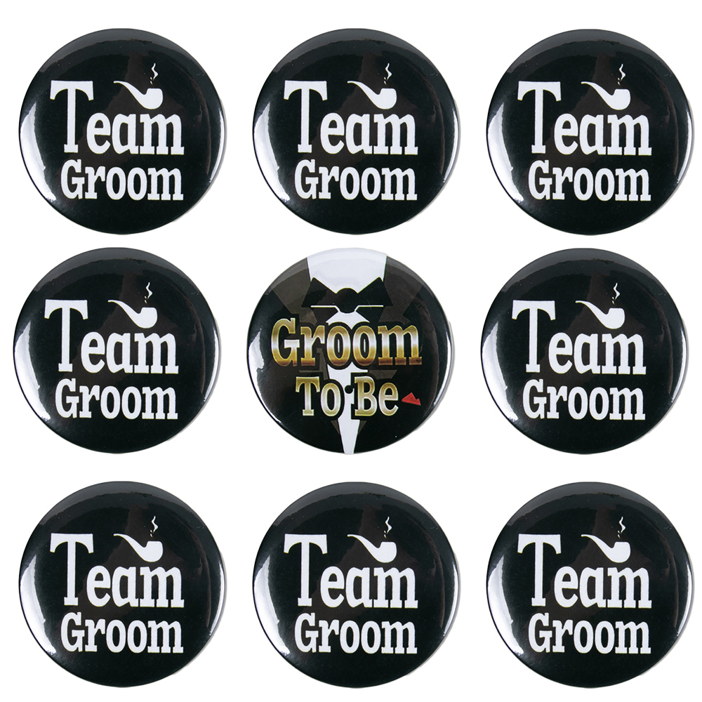 Men'S Grooming Gift Ideas - 1–12 Stück Junggesellenabschied Abzeichen Pins Team