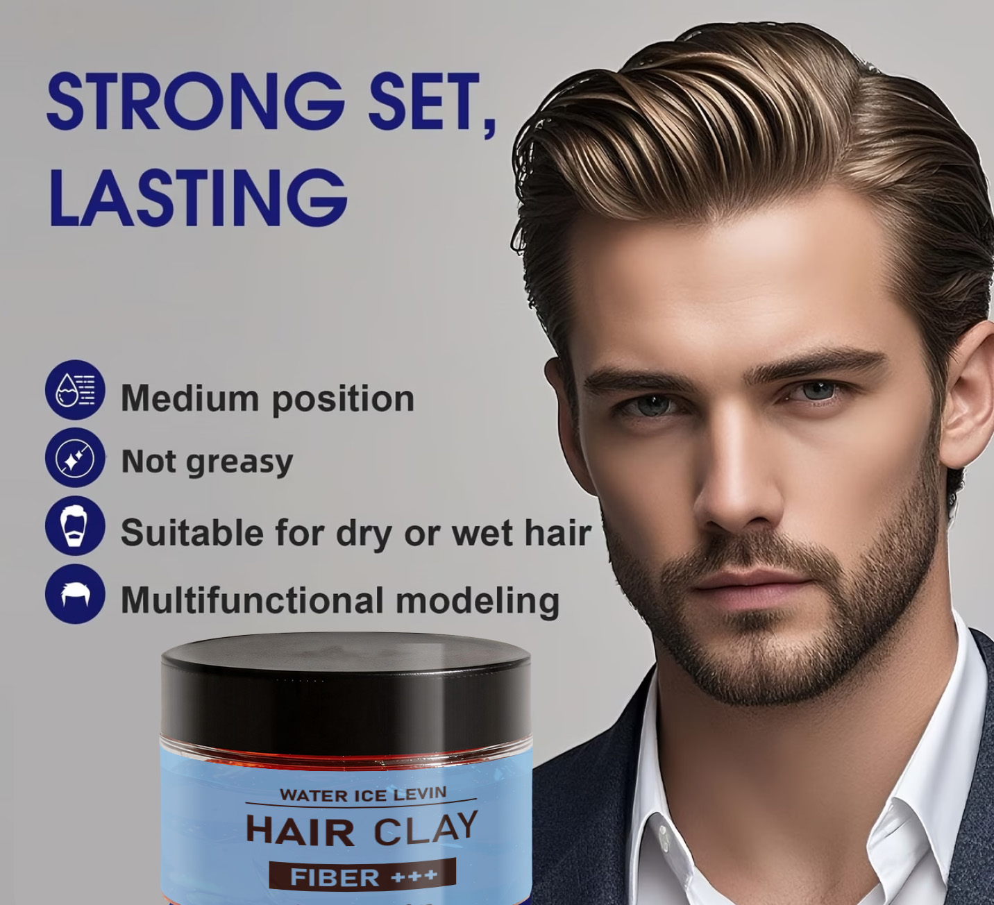 Pomade Hair Clay - Biotin & Keratin Haarclay zum Formen