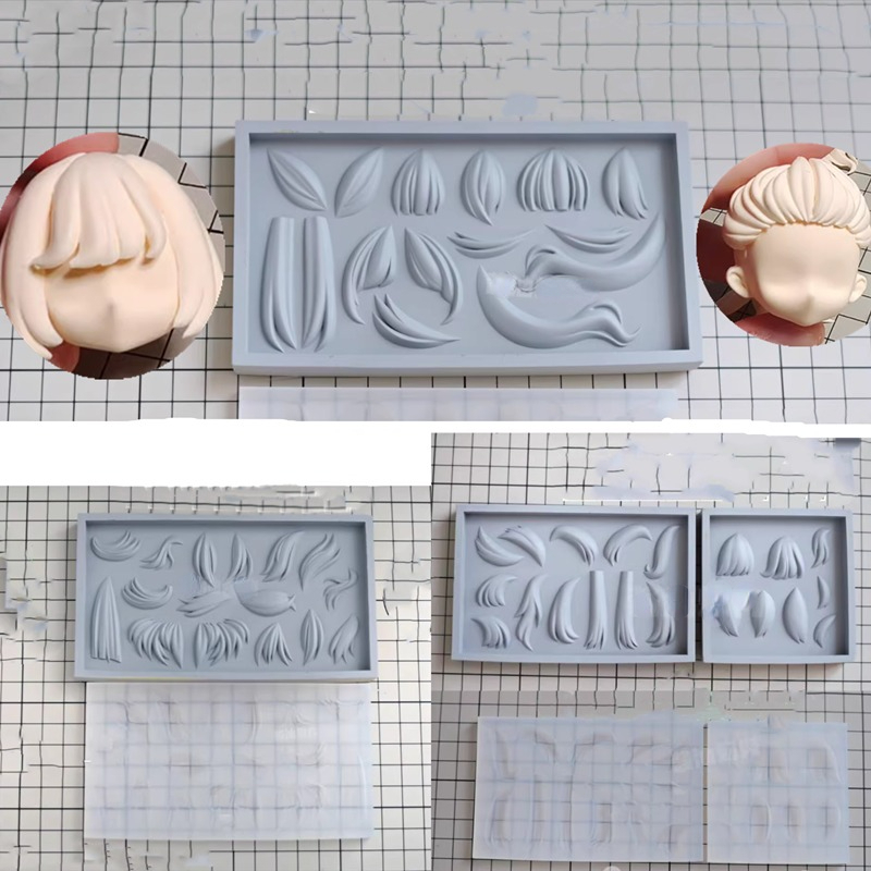 Pomade Hair Clay - Haar Silikon form 3,5 cm Gesichts