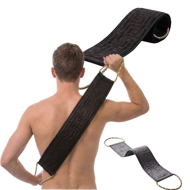 Exfoliating Scrub Mens - Lange Rückenbürste, Peeling-Rückentuch mit grober Textur,