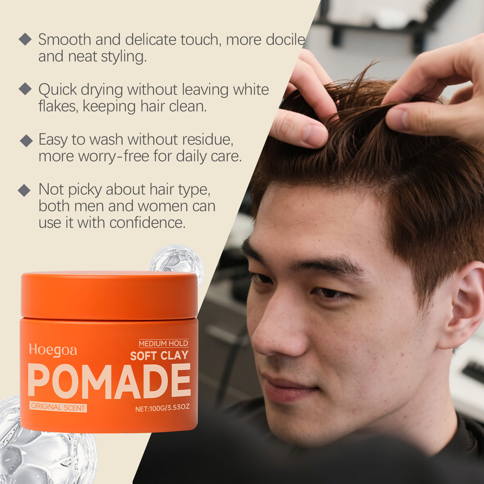 Original Haarwachs, langlebige – Pomade Hair Clay Bewertung und Preis